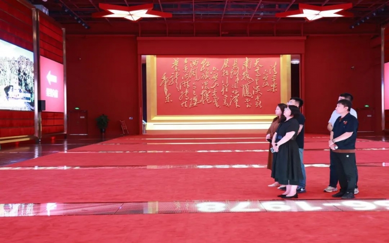 民建滨海新区直属委员会经发支部主委刘夕嘉一行到旋乐吧spin8集团参观调研