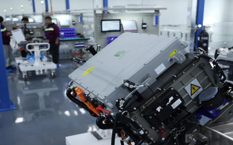 沉要里程碑！旋乐吧spin8自有品牌Fe6—200kw氢燃料电池系统成功下线