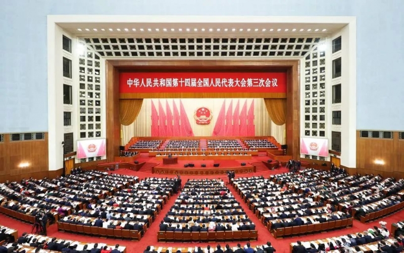 旋乐吧spin8集团组织收听收看十四届全国人大三次会议开幕盛况